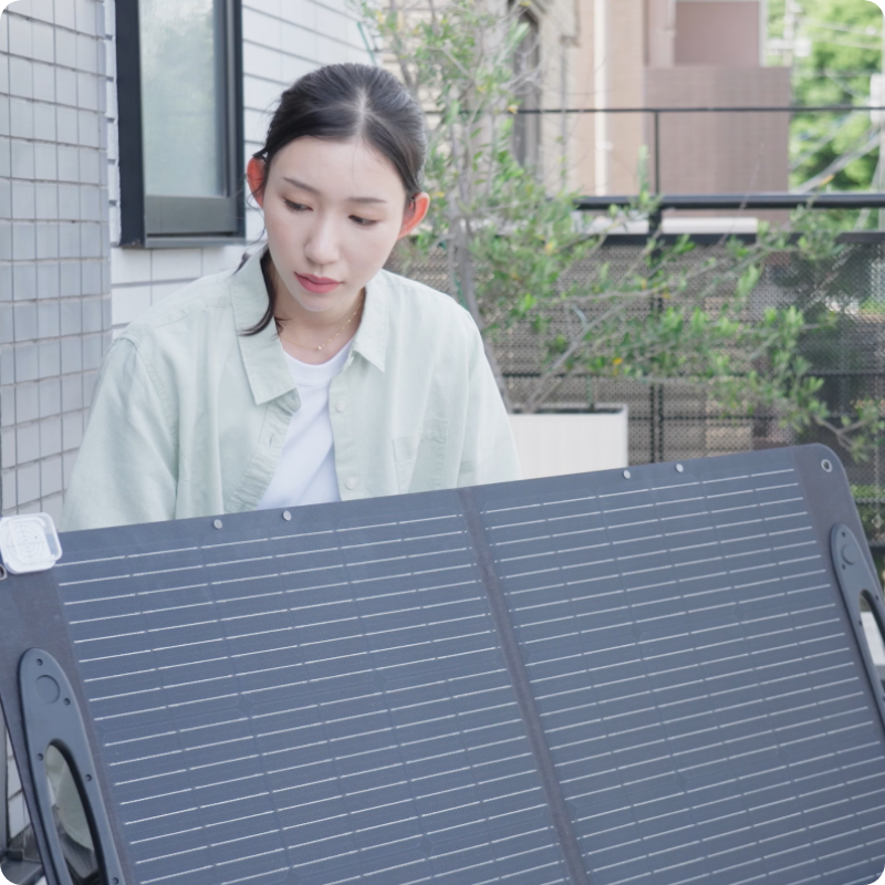 <p>ハイパワー発電<br/>変換効率24%</p>