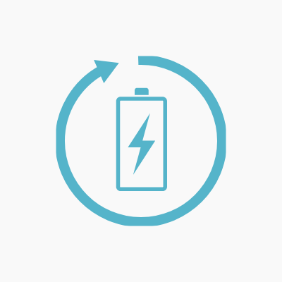 <p>4000サイクル長寿命<br/>バッテリー採用</p>