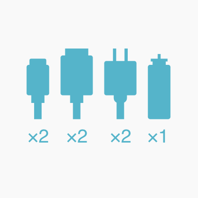 <p>同時フル稼働<br/>7台同時接続</p>