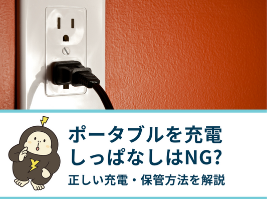 ポータブルを充電しっぱなしにするのはNG？正しい充電・保管方法を解説