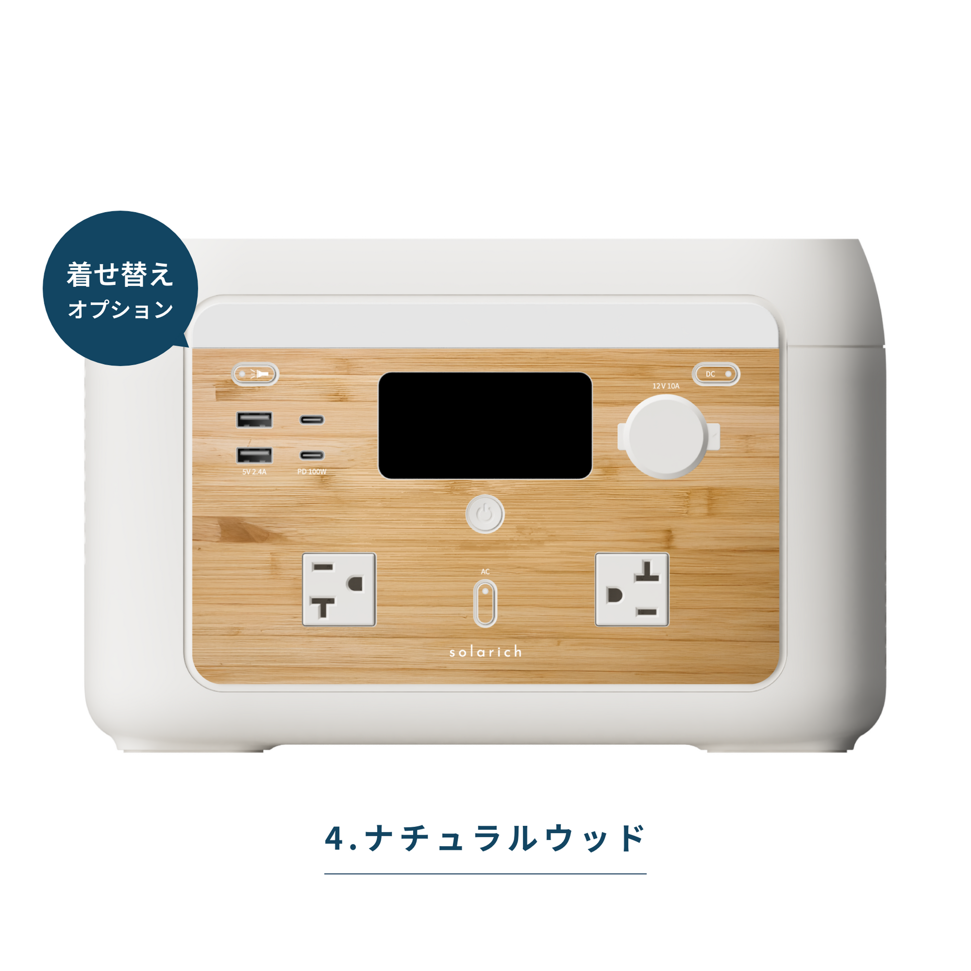 solarich 1000|家庭用ポータブル電源&ソーラーパネル100W(セット solarich 1000|家庭用ポータブル電源&ソーラーパネル100W(セット
